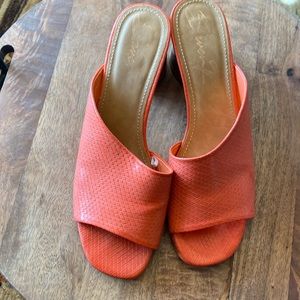 Orange sandals